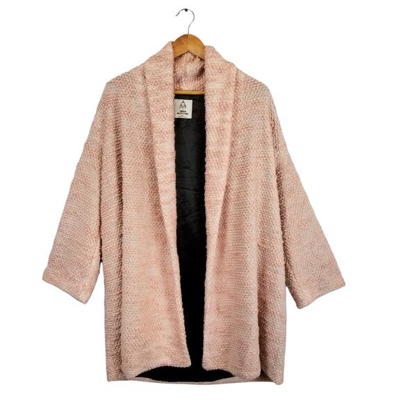 UNIF X Urban Outfitters Women's Open Front Blush Pink Jacket Coat Size M / L - Picture 2 of 9